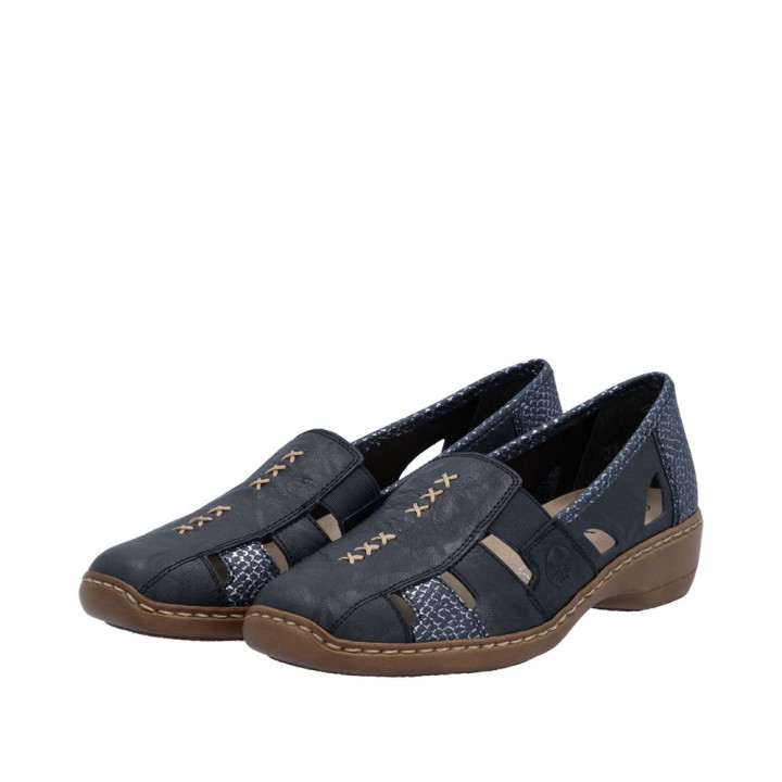 Mocassins Rieker référence 41385-15 très confortable, léger, souple, grande largeur