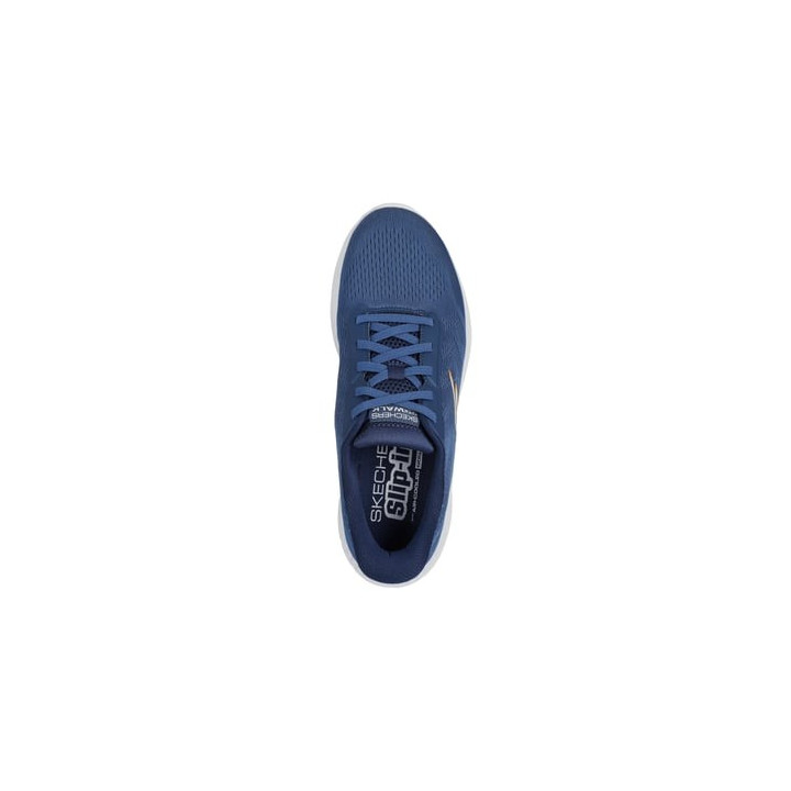Basket Skechers 216375 NVY bleu sport avec semelle mémoire de forme