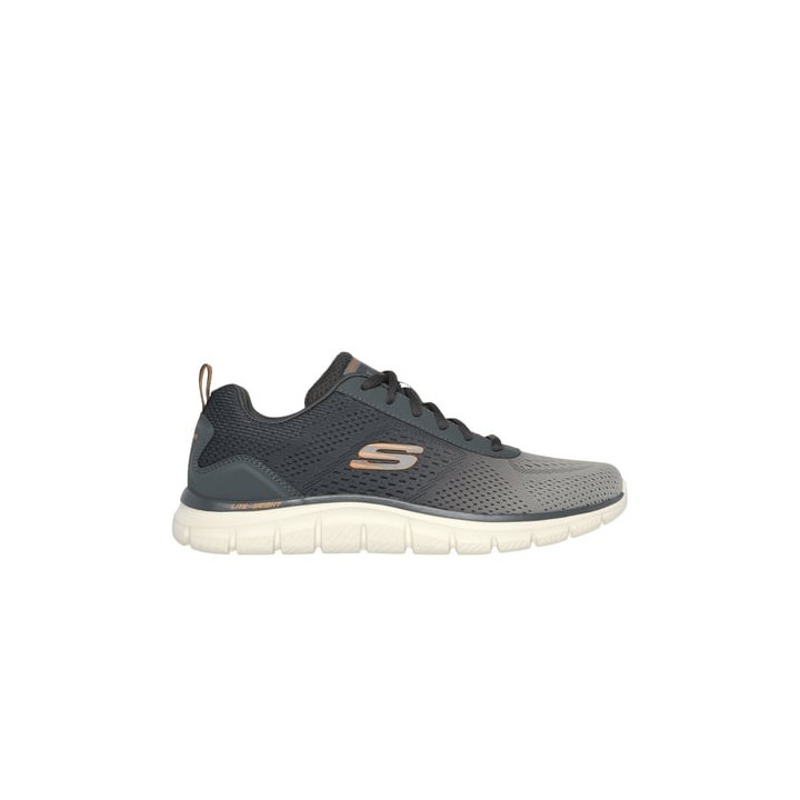 Basket Skechers homme 232399 OLV noire/verte semelle mémoire de forme sport