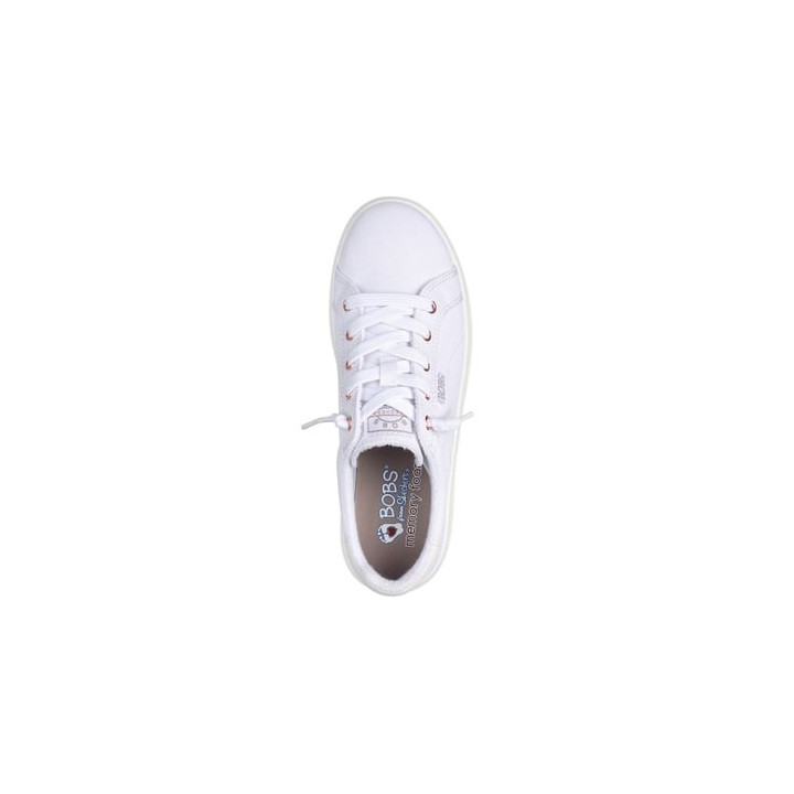 Basket Skechers 114453 WHT femme blanche mémoire de forme