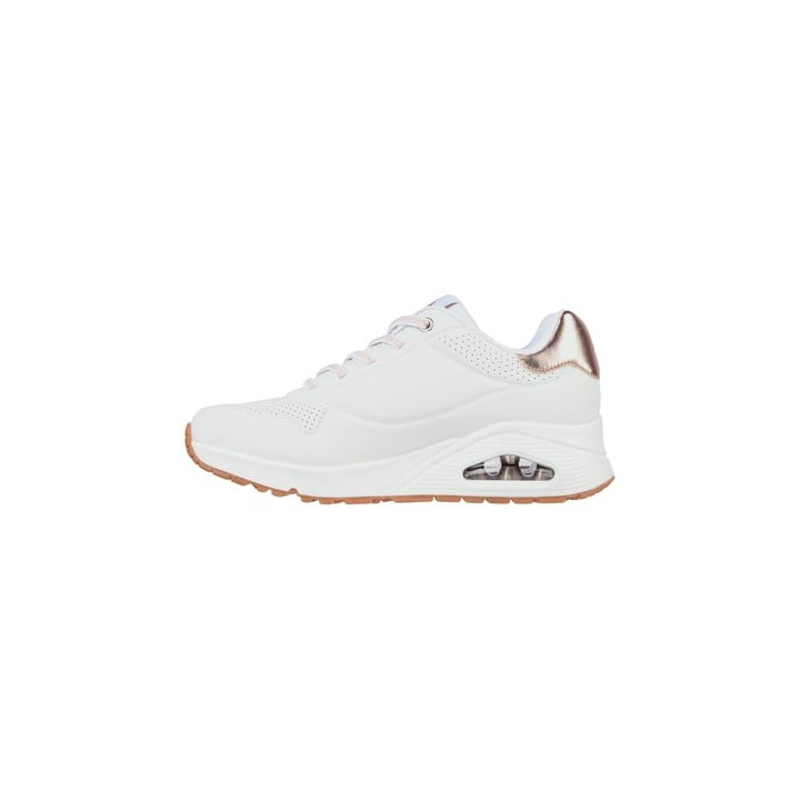 Basket Skechers 155196 WHT femme blanche Uno mémoire de forme