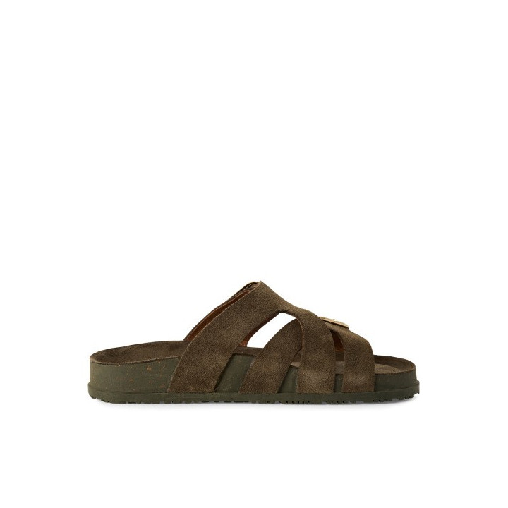 Mule Tamaris 27500 Olive cuir vert