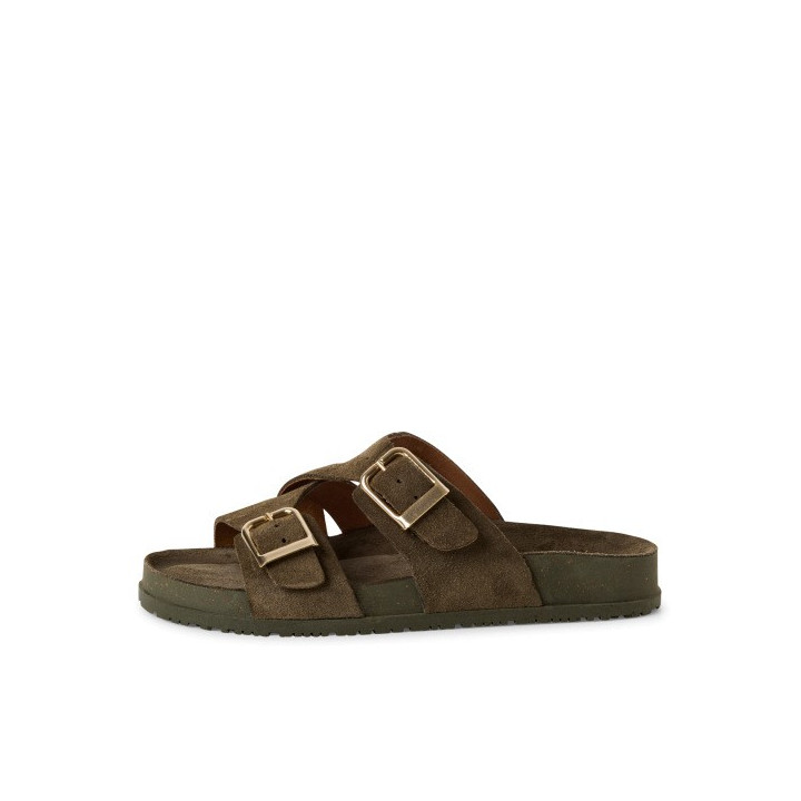 Mule Tamaris 27500 Olive cuir vert