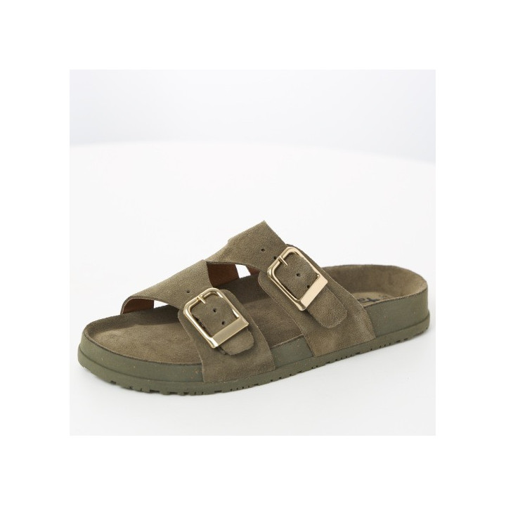 Mule Tamaris 27500 Olive cuir vert