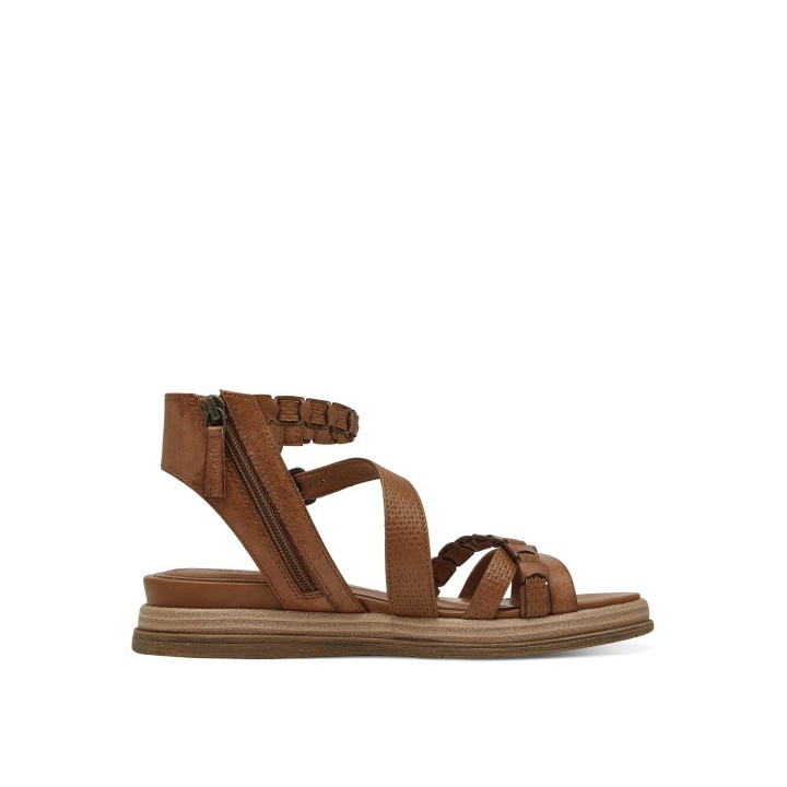 Sandale femme Tamaris 28210 Cognac cuir marron