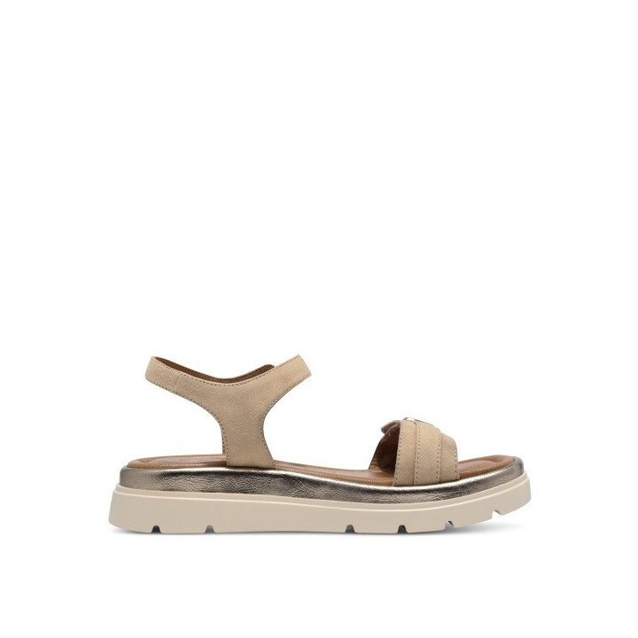 Sandale femme Tamaris 28700 Tan en cuir