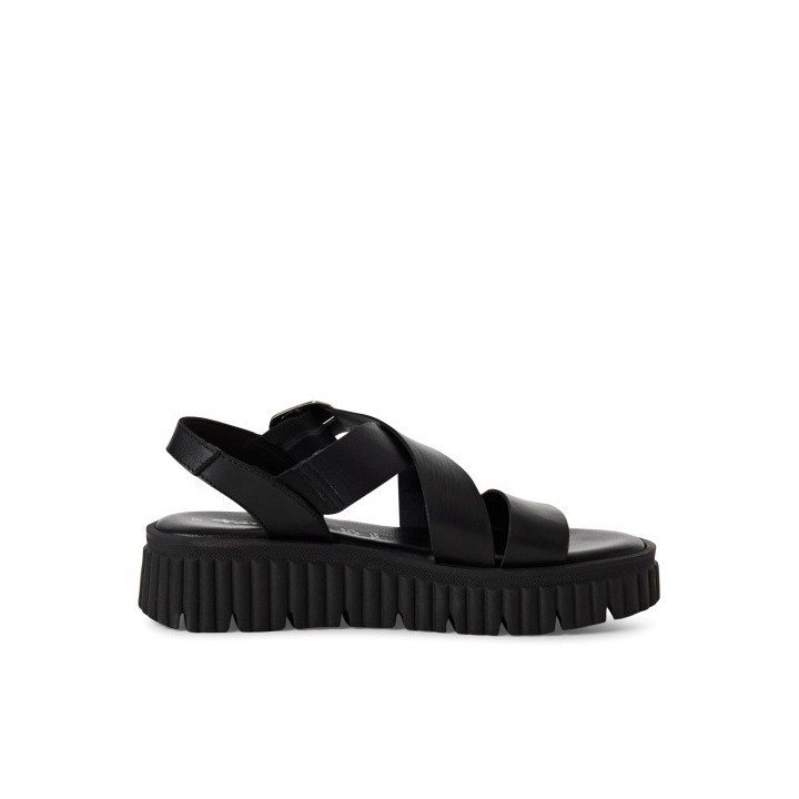 Sandale Tamaris femme 28705 Black noire en cuir