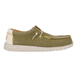 Mocassin Homme Hey Dude Wally Coastline Jute Olive vert