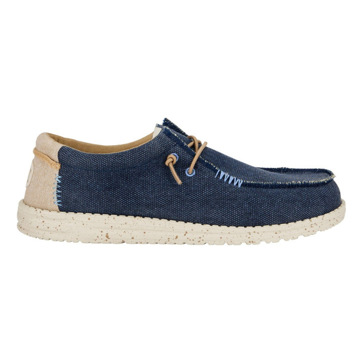 Hey Dude mocassin Wally coastline Jute en bleu Navy
