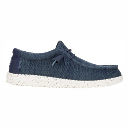 Mocassin Homme HEY Dude Wally Sox Mesh Navy bleu