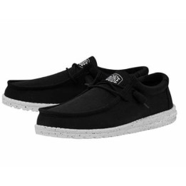 Hey Dude Wally slub canvas noir