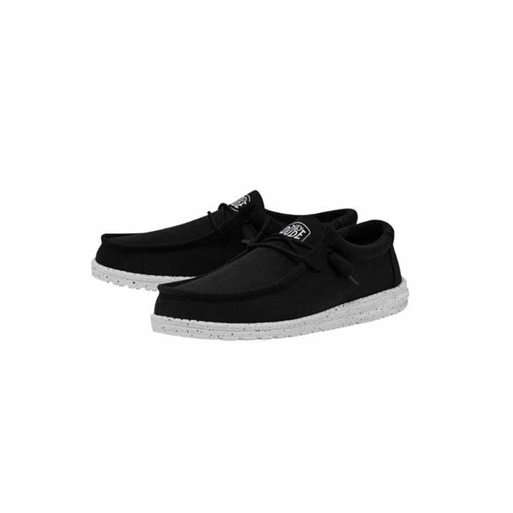 Hey Dude Wally slub canvas noir