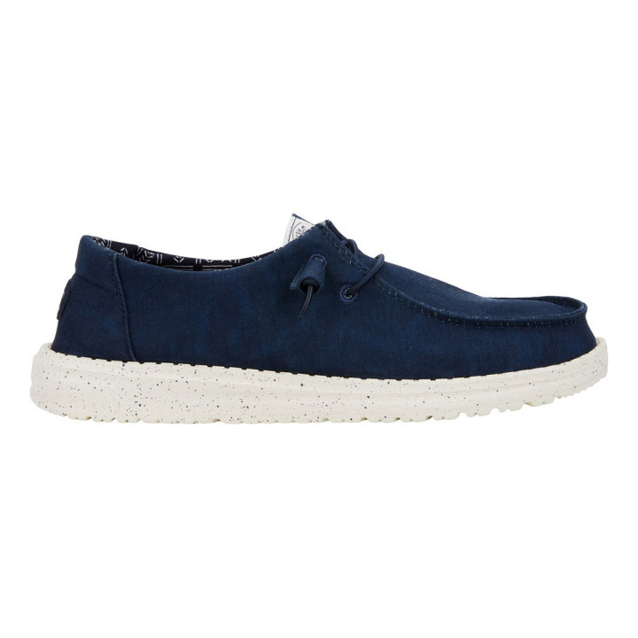 Mocassin Hey Dude Stretch canvas Navy