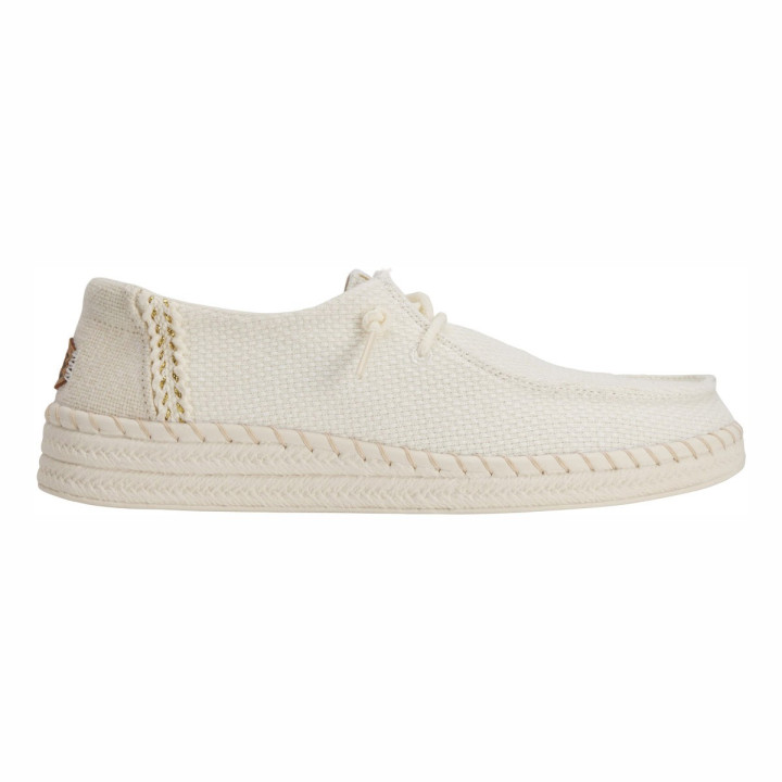 Hey Dude femme wendy espadrille woven white