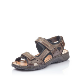 Sandale homme rieker cuir marron 26061-25