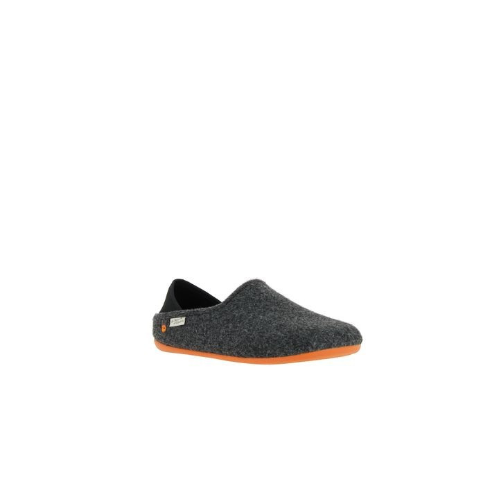 Chausson mule noir Maison de l'Espadrille.