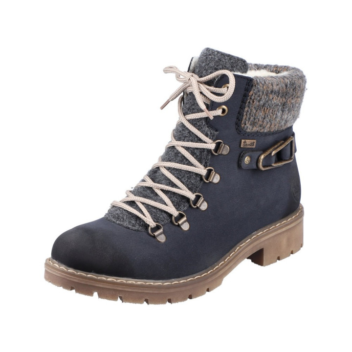 Bottines femme bleu foncé, RIEKER Y9131-14