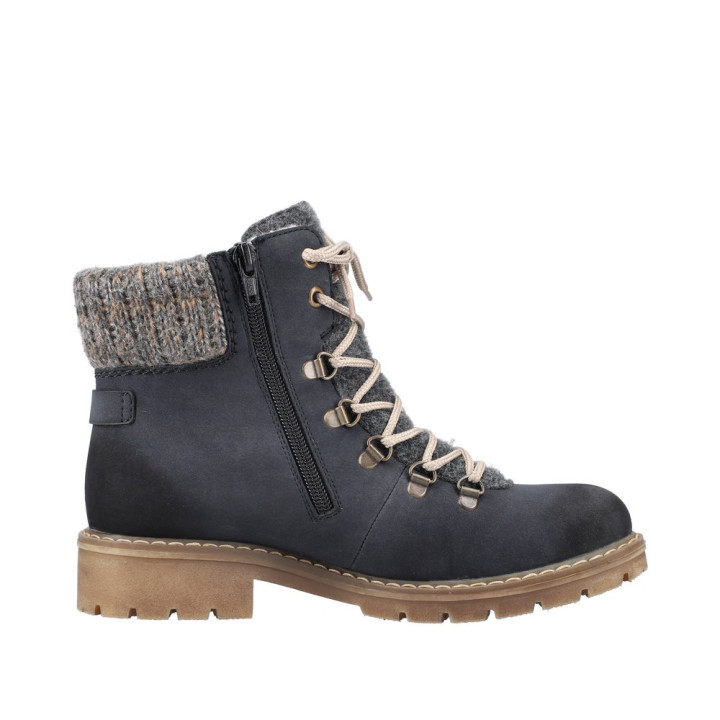 Bottines femme bleu foncé, RIEKER Y9131-14