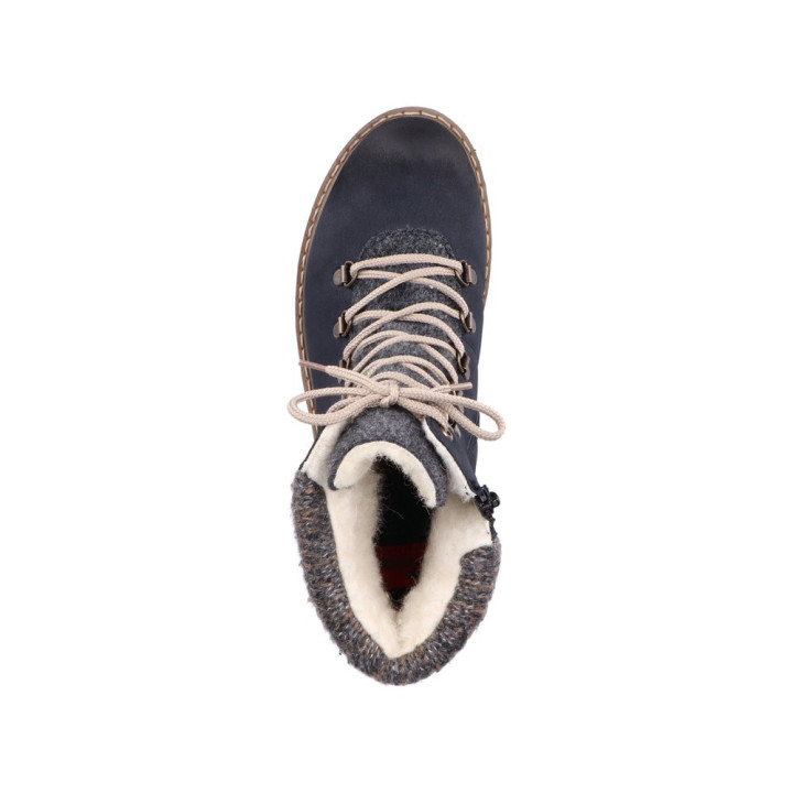 Bottines femme bleu foncé, RIEKER Y9131-14