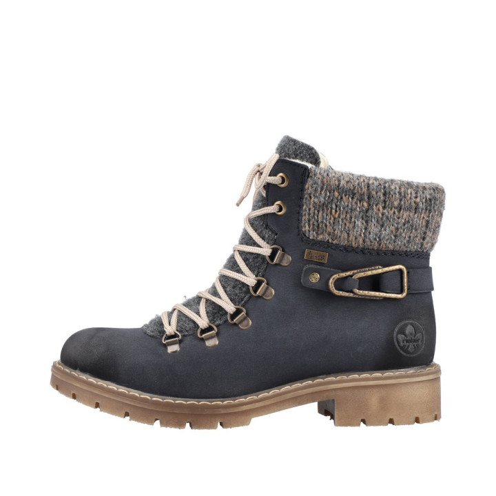 Bottines femme bleu foncé, RIEKER Y9131-14