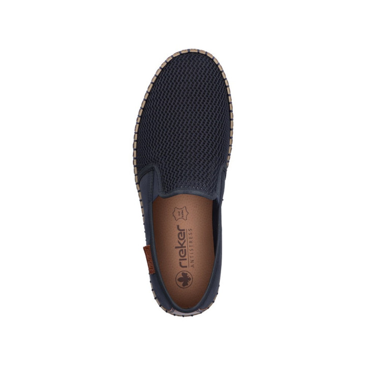 Mocassin rieker homme bleu B5265-14