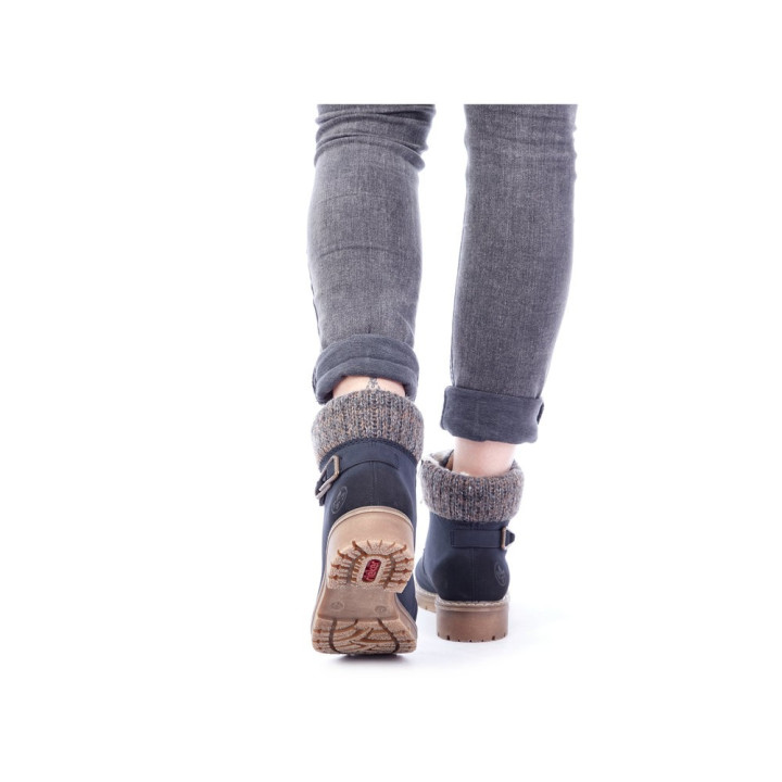 Bottines femme bleu foncé, RIEKER Y9131-14