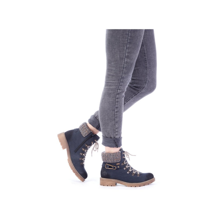 Bottines femme bleu foncé, RIEKER Y9131-14