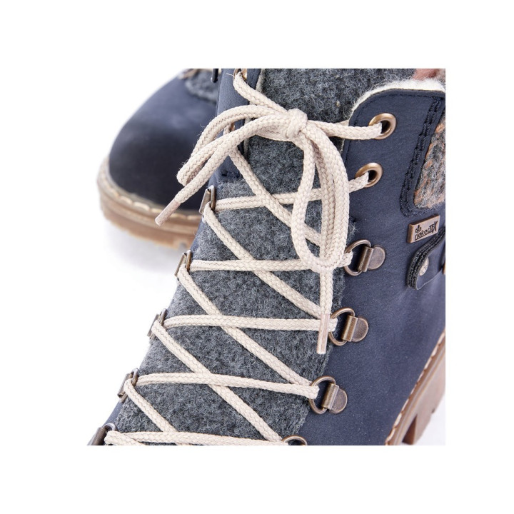 Bottines femme bleu foncé, RIEKER Y9131-14