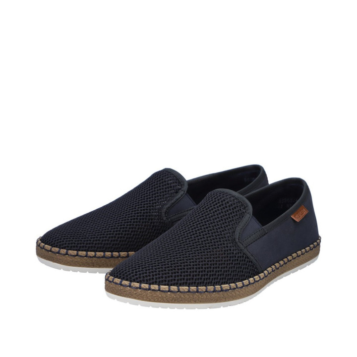 Mocassin rieker homme bleu B5265-14
