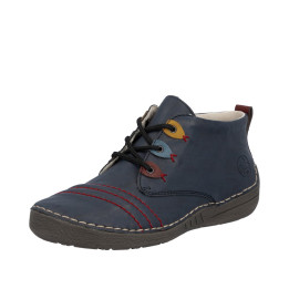 Bottine bleu Rieker.