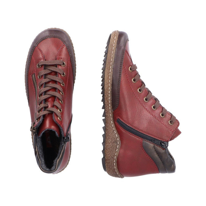 Bottine rouge RIEKER L7500-35