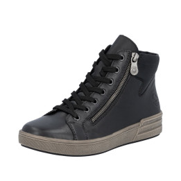 Bottine noir en cuir RIEKER X0709-01