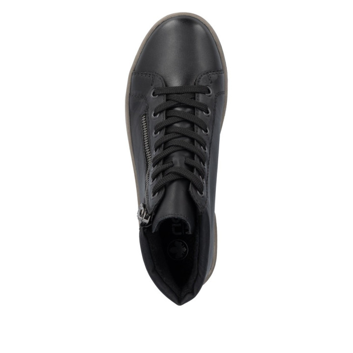 Bottine noir en cuir RIEKER X0709-01