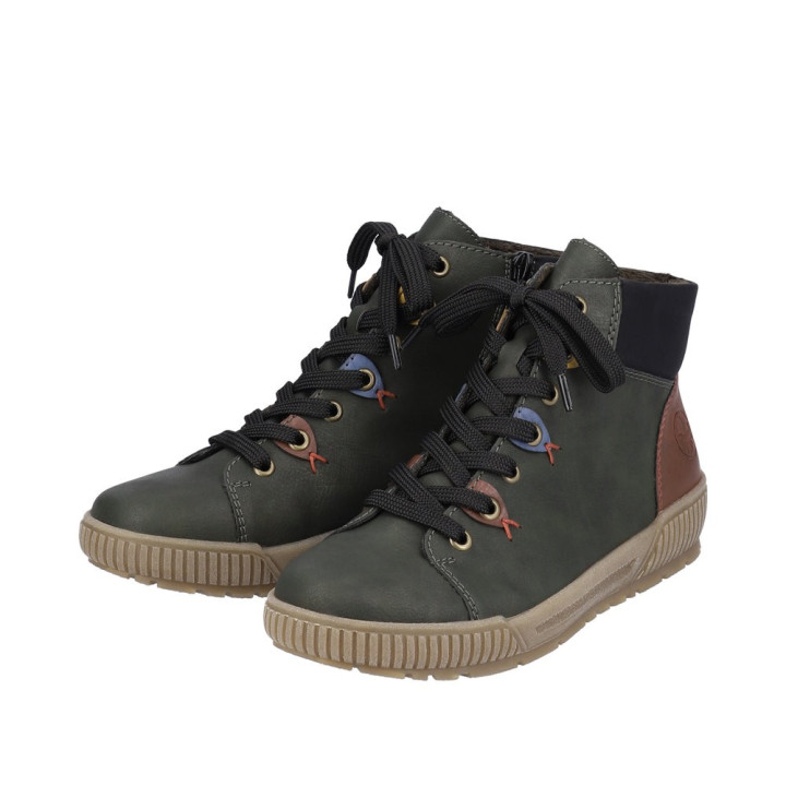 Bottine kaki RIEKER N0711-54