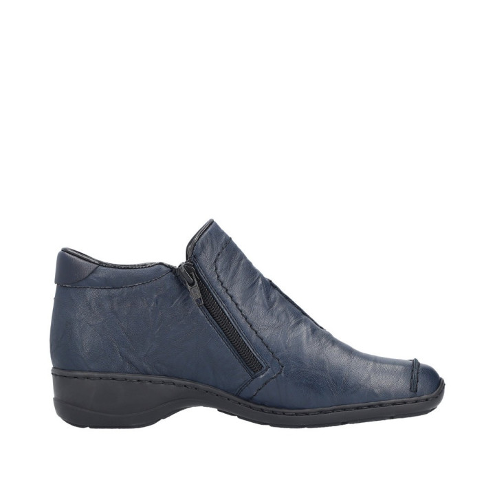 Bottine en cuir bleu RIEKER 58386-14