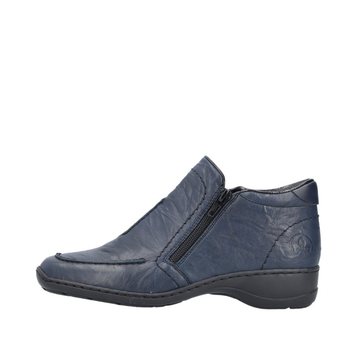 Bottine en cuir bleu RIEKER 58386-14