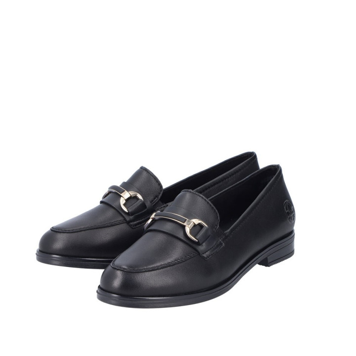 Mocassin femme cuir RIEKER 46262-01