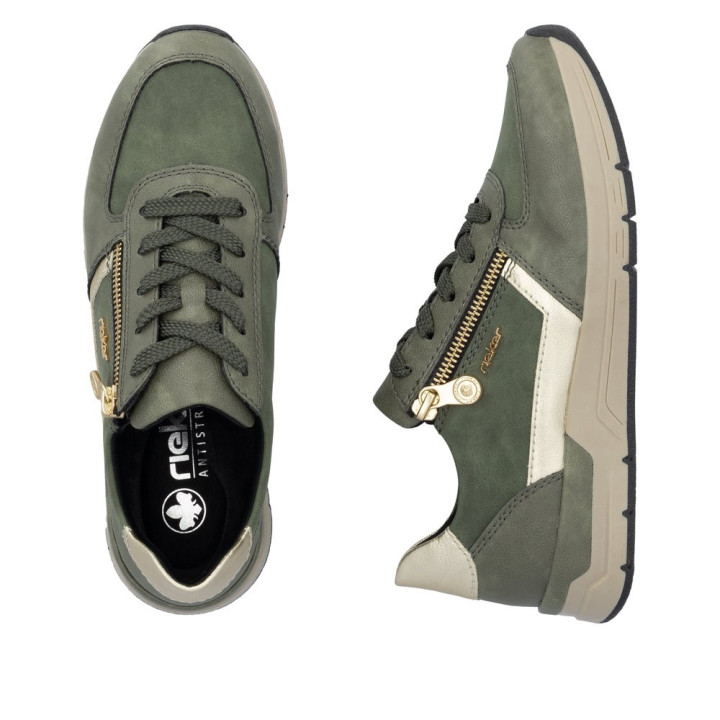 Basket femme kaki RIEKER 58902-54