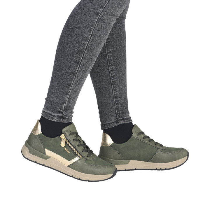Basket femme kaki RIEKER 58902-54