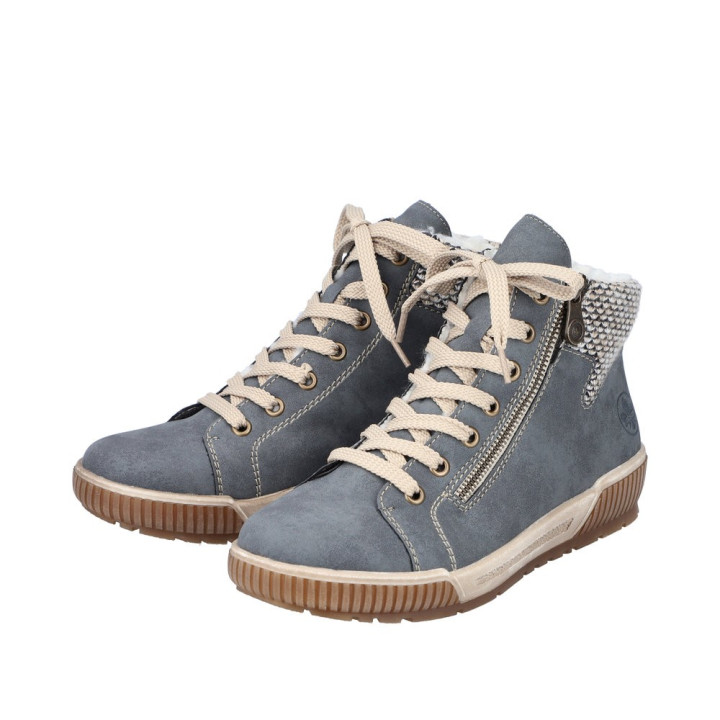 Bottine bleu Rieker