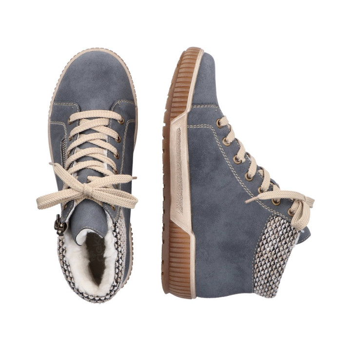 Bottine bleu Rieker