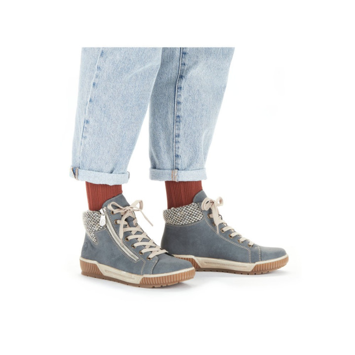 Bottine bleu Rieker