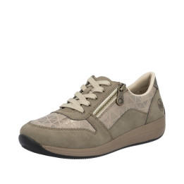 Basket Beige grande largueur semelle amovible RIEKER N1100-62