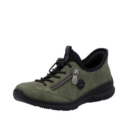 Basket kaki RIEKER N3267-54 mémoire de forme