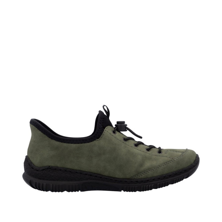 Basket kaki RIEKER N3267-54 mémoire de forme
