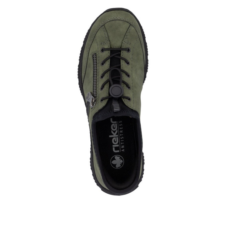 Basket kaki RIEKER N3267-54 mémoire de forme