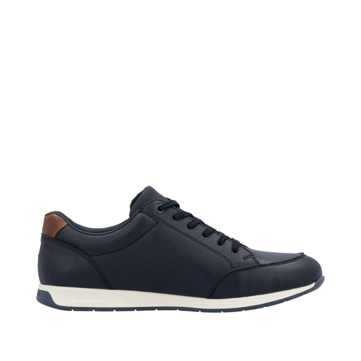 Basket rieker homme cuir bleu 11903-14