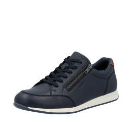 Basket rieker homme cuir bleu 11903-14