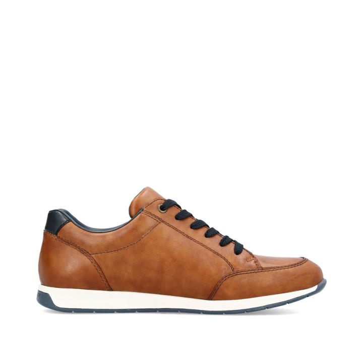 Basket rieker homme cuir bleu 11903-14