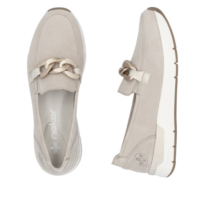 Mocassin beige Rieker